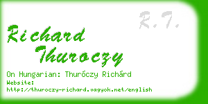 richard thuroczy business card